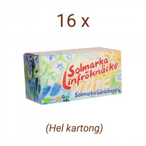 Hel kartong Knäckebröd Solmarka Gårdsbageri Linfröknäcke 220 g