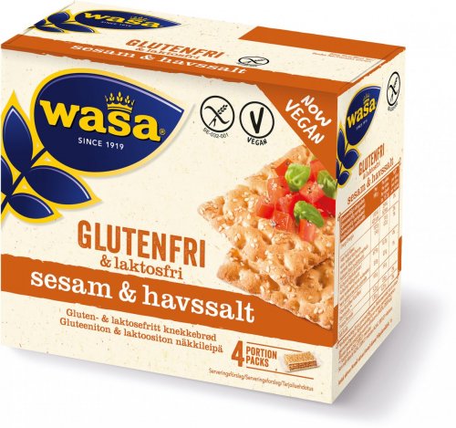 Knäckebröd Wasa Glutenfri och Laktosfri Sesam och Havssalt
