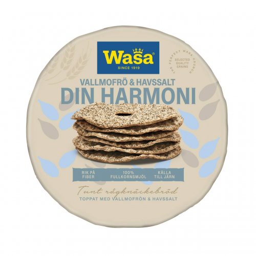 Knäckebröd Wasa Din Harmoni Vallmofrö & Havssalt 260 g