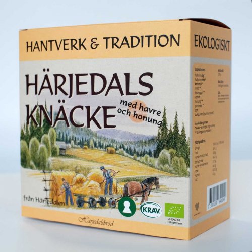 Ekologiskt Härjedalsknäcke med havre och honung 225 g