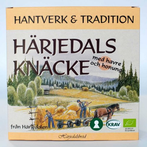 Ekologiskt Härjedalsknäcke med havre och honung 225 g