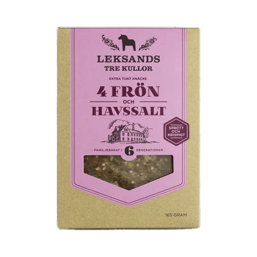 Leksands Knäckebröd 4 Frön & Havssalt 165 g