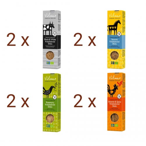 Mixade sticks från Vilmas