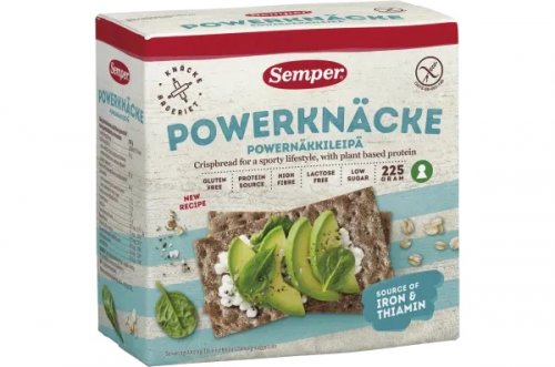 Semper - Glutenfritt Powerknäcke 225 g