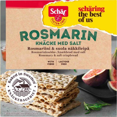 Glutenfritt Knäckebröd Schär Rosmarin med salt