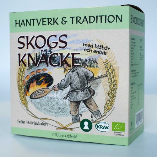Ekologiskt Skogsknäcke med blåbär och enbär 225 g