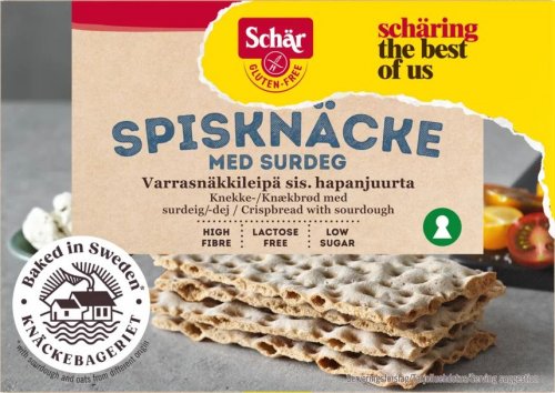 Schär Glutenfria Spisknäcke med surdeg 130 g