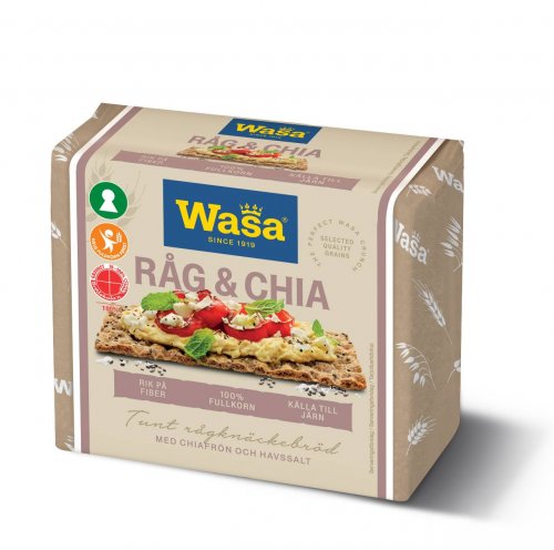Knäckebröd Wasa - Råg & Chia 245 g