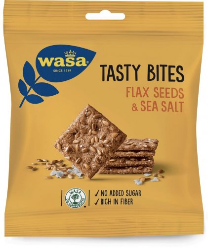 Wasa Tasty Bites Linfrö & Havssalt 50 g